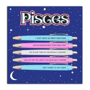 Sarcastic Zodiac Pen Set: Pisces